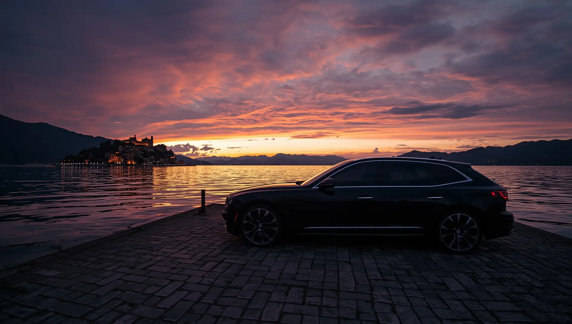 Percorso costiero sul Lago di Como
