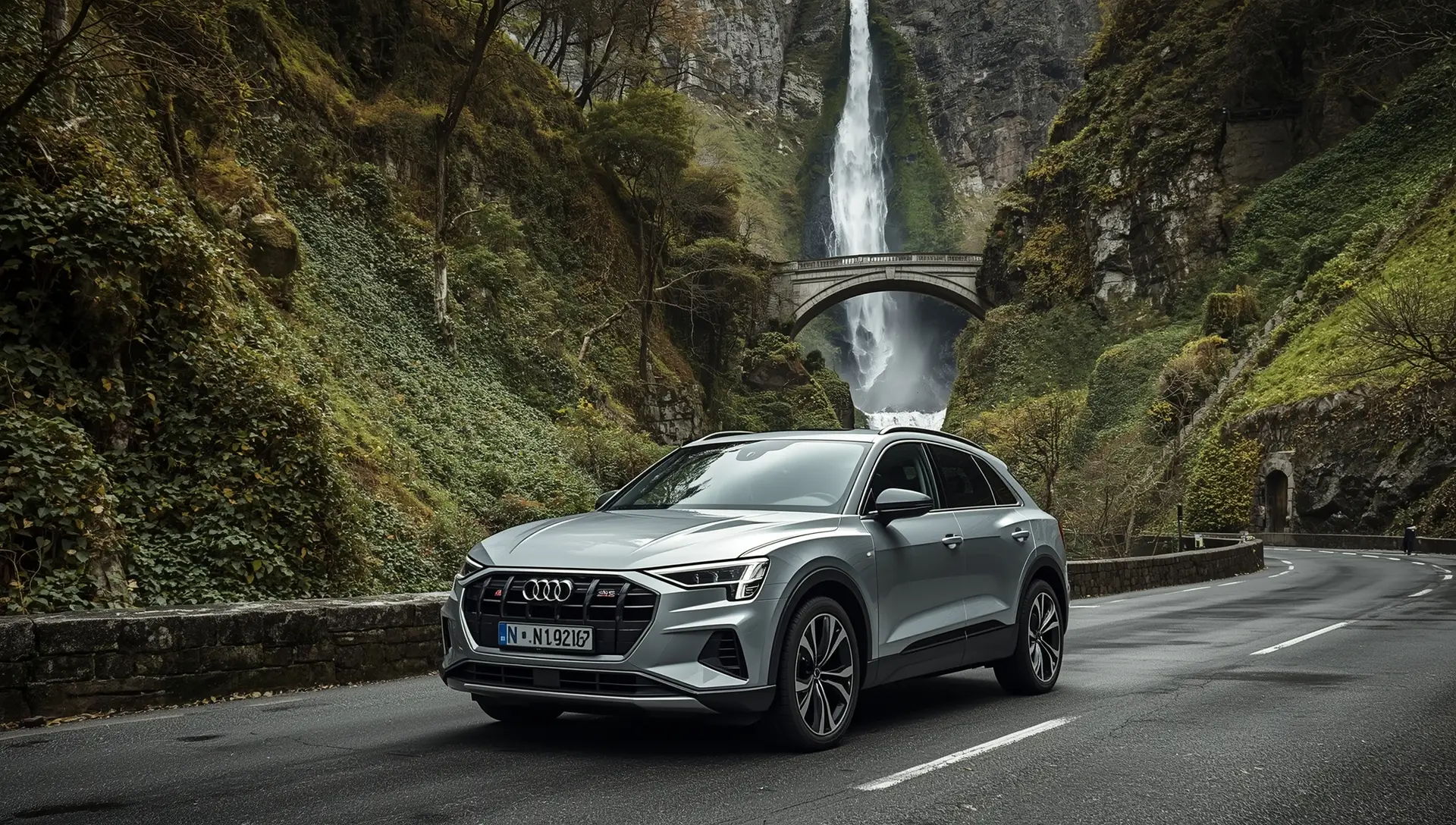 Strada di montagna vicino Como